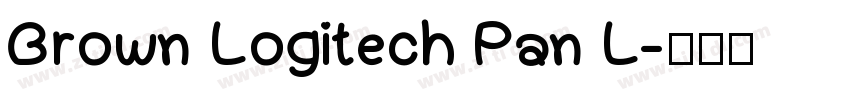 Brown Logitech Pan L字体转换